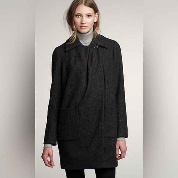 J.Crew Capella wool cashmere coat 4 quiet luxury citycore dark academia romantic - Picture 2 of 8